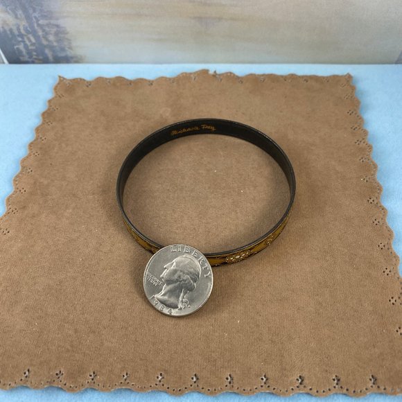Vintage Micheala Frey bangle in Art Nouveau Motis - Picture 8 of 8